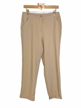 Worthington dress pants khaki color slim ankle double button fly size 8